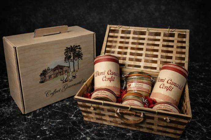 coffret gourmand de produits canard