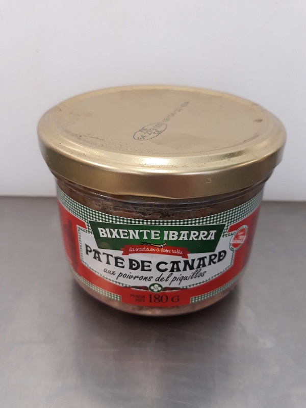 Pâté BIXENTE Canard Piquillos 180g