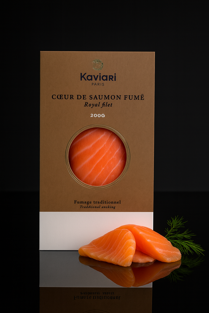 Coeur de saumon fumé KAVIARI 200g