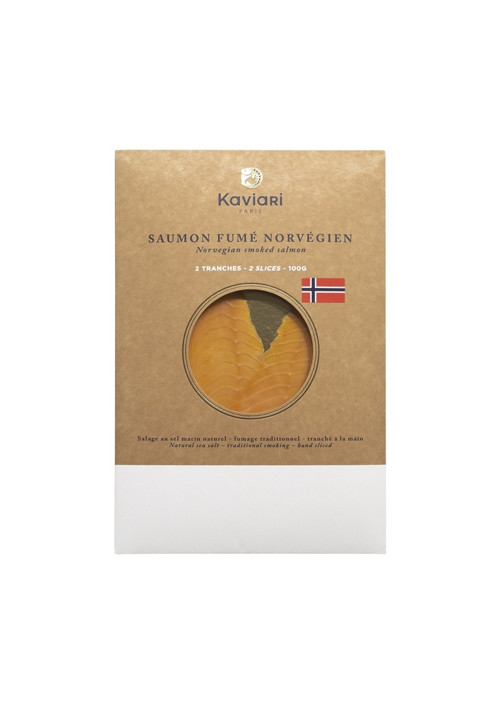 Plaque saumon Fumé NORVEGE 100g
