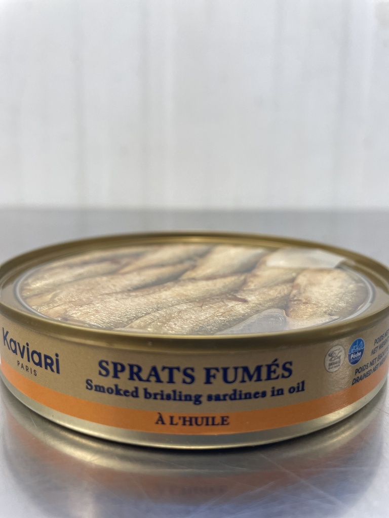 Sardines SPRATS fumés à l'huile d'olive120g