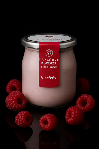 BORDIER Yaourt Framboise125g