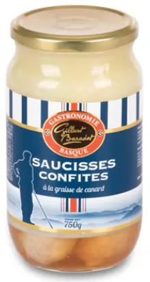 Saucisse confite 750g