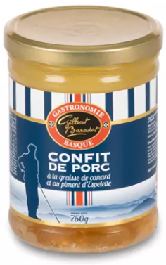 Confit de Porc à la graisse de canard 390g
